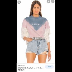 GRLFRND REVOLVE Pullover in Tie Dye NWT